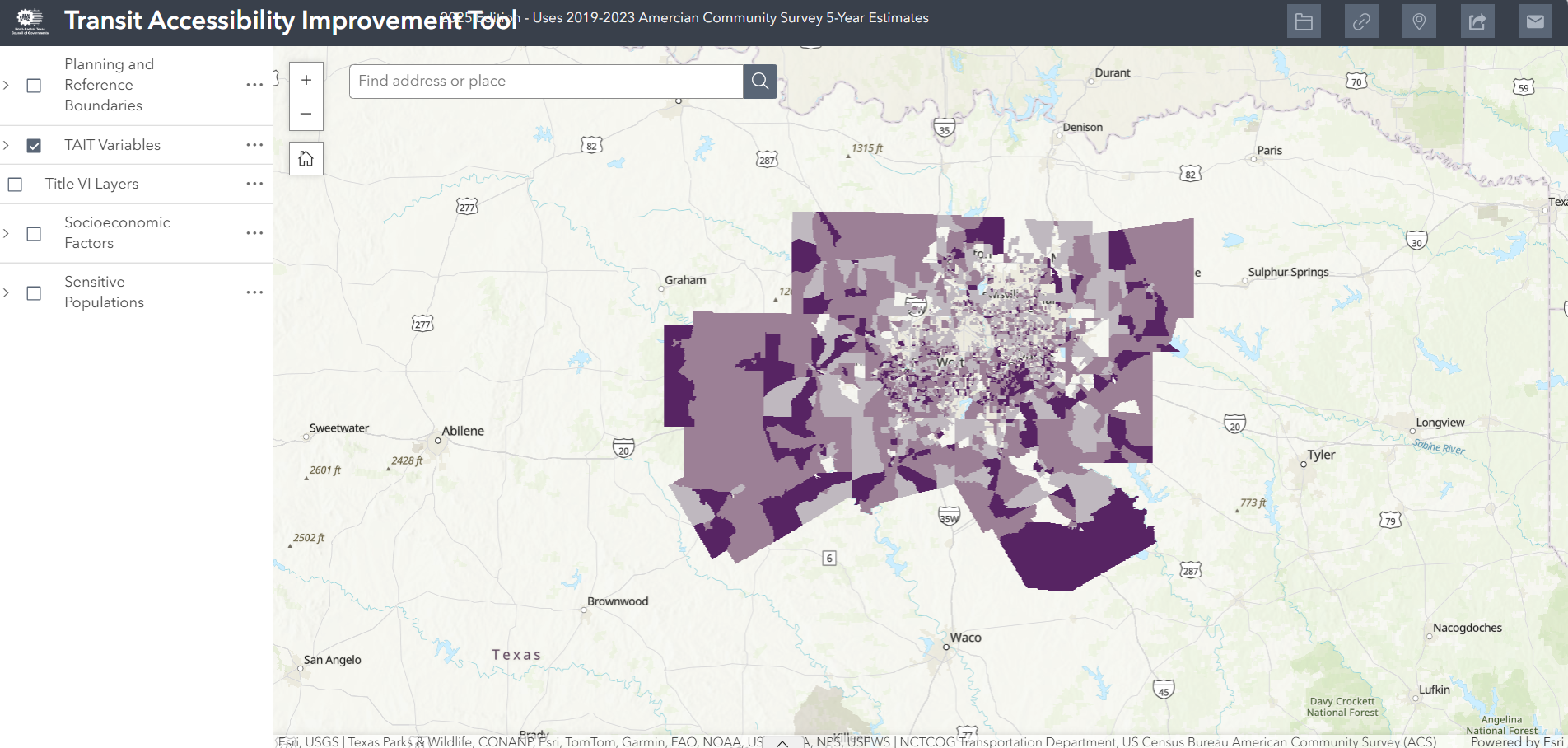 Transit Accessibility Improvement Tool Transit Accessibility Improvement Tool