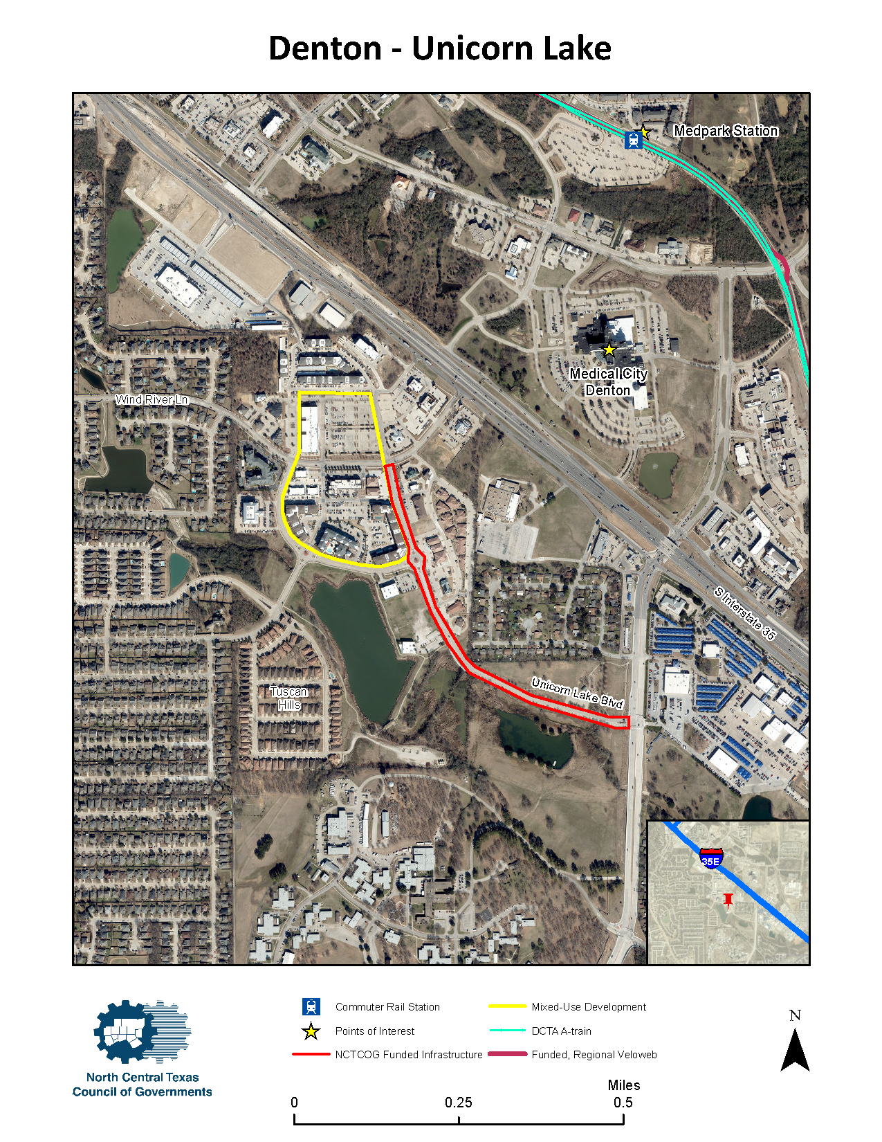Denton Unicorn Lake Map