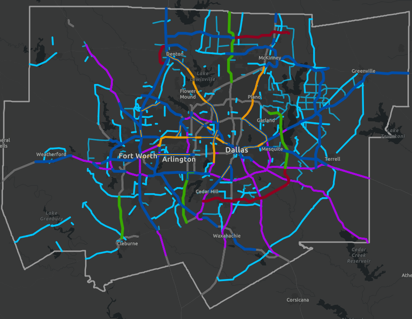 Map thumbnail linked to interactive map that outlines Mobility 2045 Update's recommendations