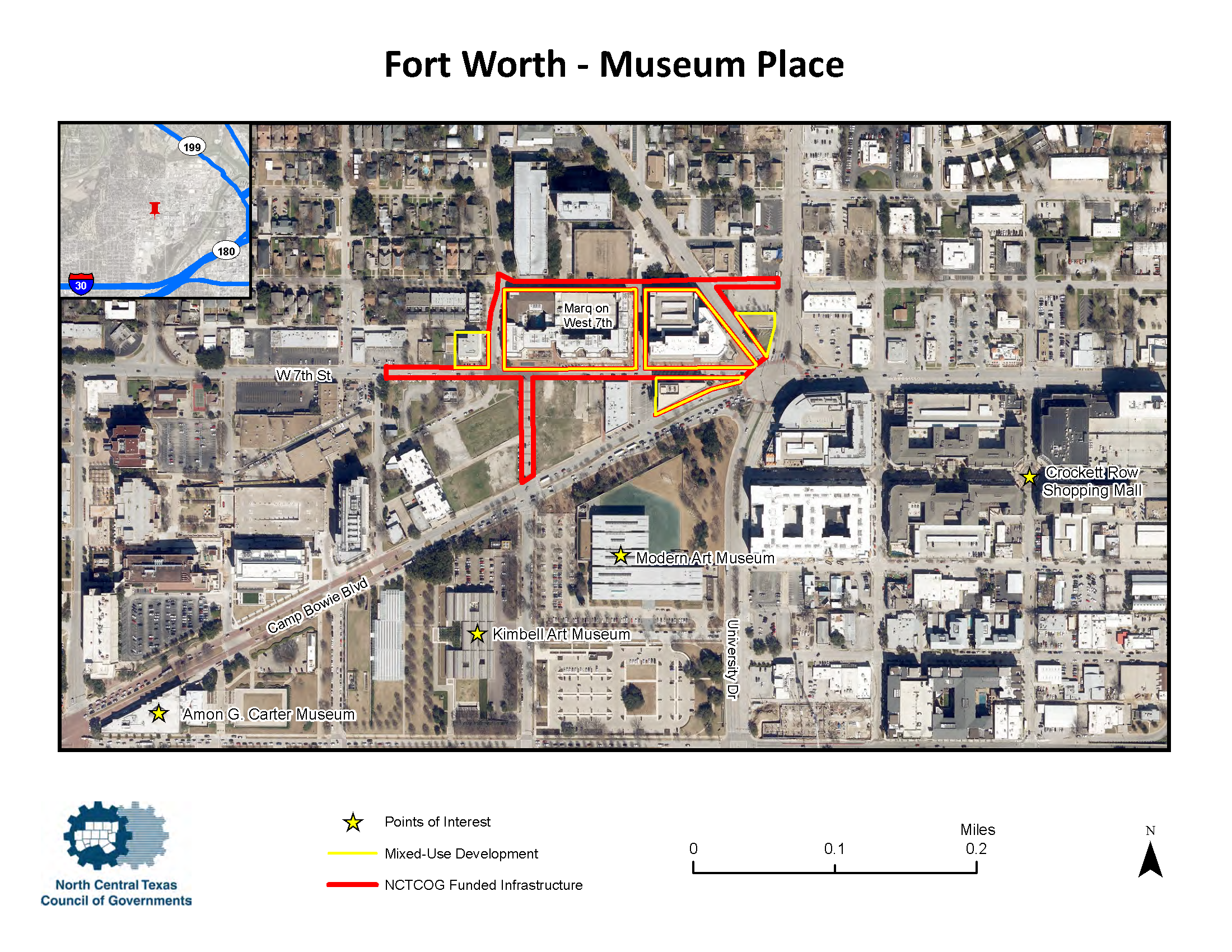 Project Map of Fort Worth Museum Place. If you click on it, you will see an enlarged image.