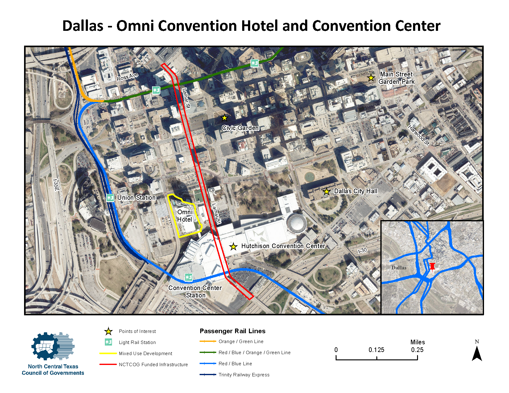 Dallas Omni Hotel Map Overview