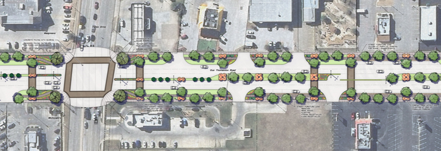 Overview of Thomasson Square