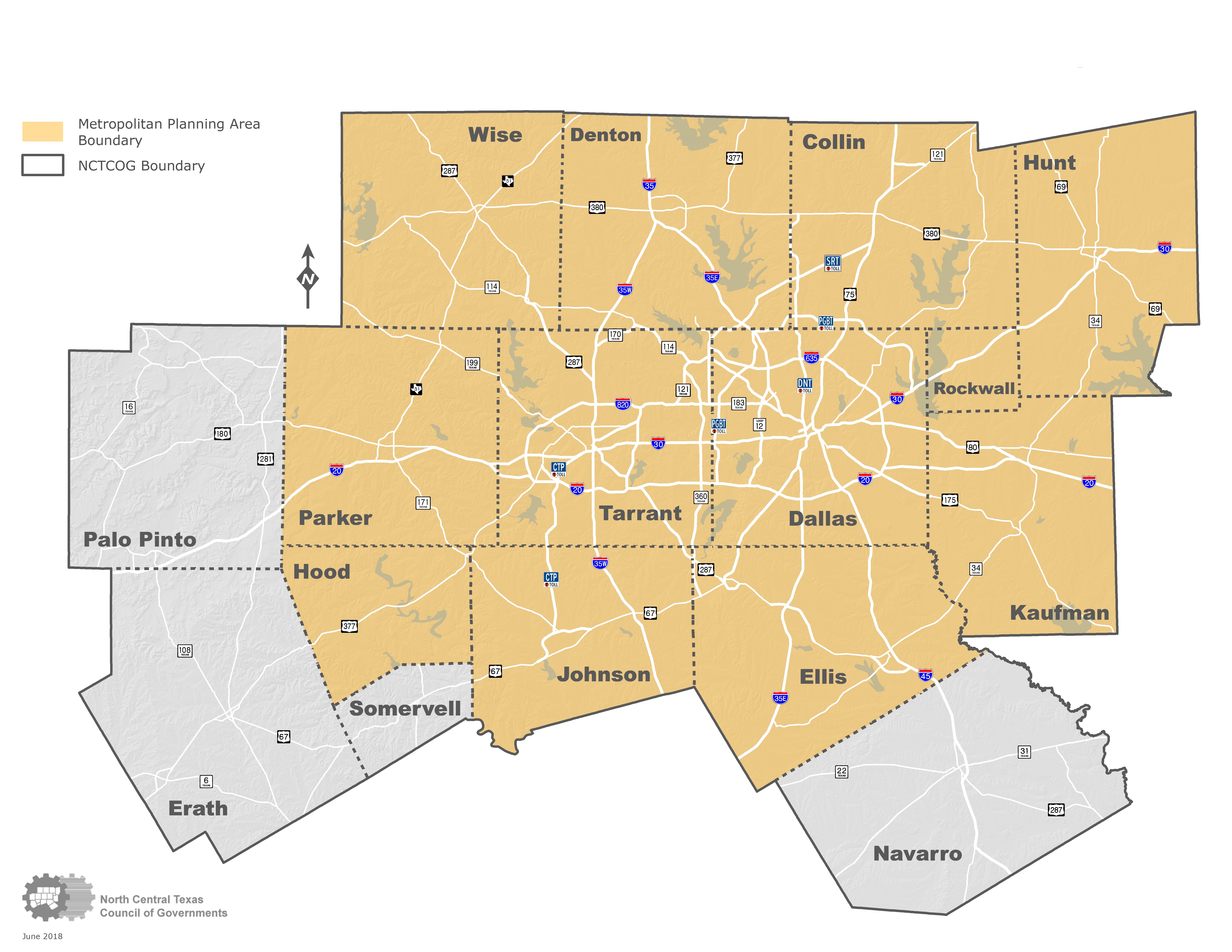 North Central Texas Council Of Governments Transportation Maps   NCTCOG Region Web.aspx