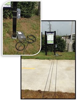 A picture of bike trails and maps