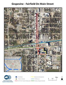 Grapevine Main Street Map