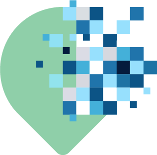 Permittee Responsible Mitigation Database logo made of pixels