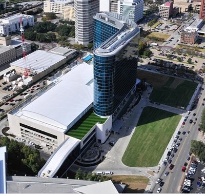 Aerial view of the Omni Center