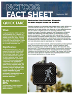 Front Page of the September 2021 Fact sheet related to Pedestrian Safety Action plan