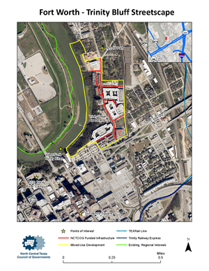 Fort Worth Trinity Bluff Map Overview