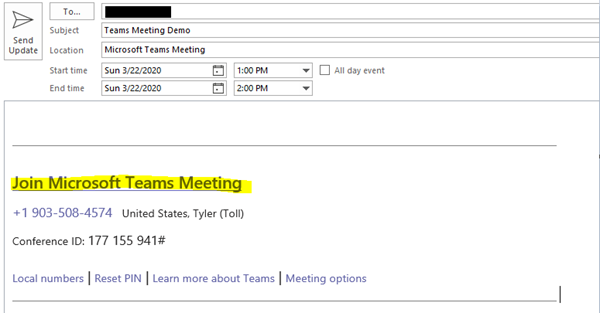 Teams Meeting Invite