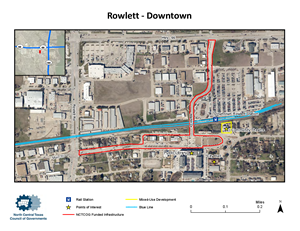 Downtown Rowlett Map Overview