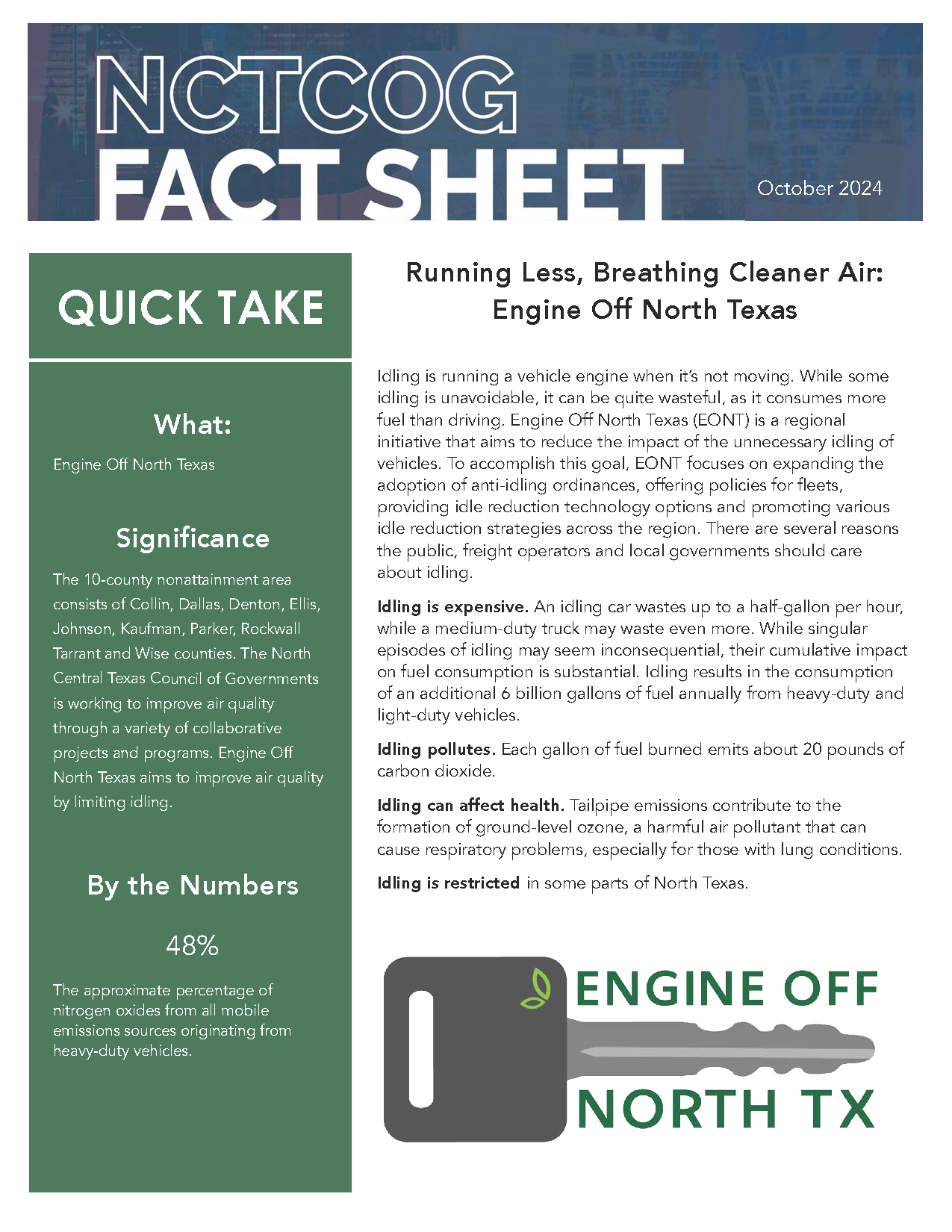 Engine Off North Texas Front Page