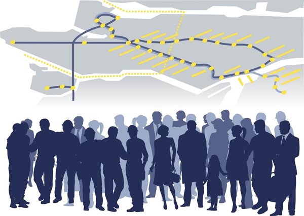 This picture is of people, our community, coming together with the help of transit planning and implementation studies