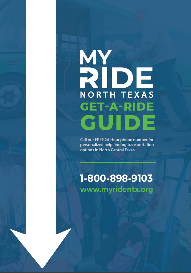 cover page of the north texas get a ride guide document