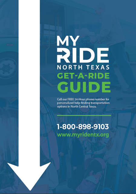 The cover of the North Central Texas Get-A-Ride Guide