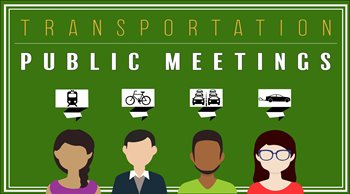 Transportation public meetings logo