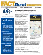 This is a small graphic of the front page of the 511 DFW Fact Sheet