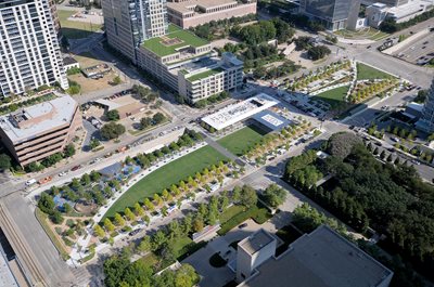 Aerial photo of Klyde Park