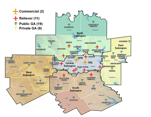 This picture is an interactive link to show where the aviation facilities are