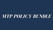 Logo of The Metropolitan Transportation Plan (MTP's) bundle of policies, projects, and programs which reflect regional priorities and support Mobility 2045 goals.