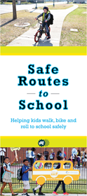 Safe Routes to School helps kids walk, bike to school safely. Available in  Spanish.