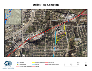 Dallas Fiji Compton Map Overview