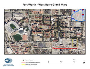 Fort Worth West Berry Map Overview