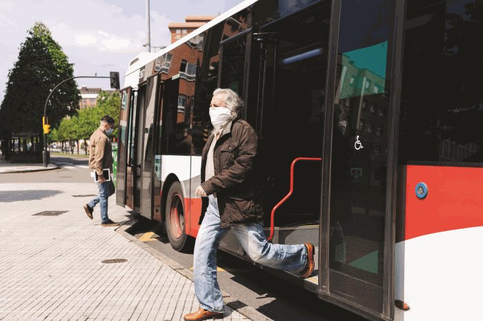 Getty Image- Man Exits Bus